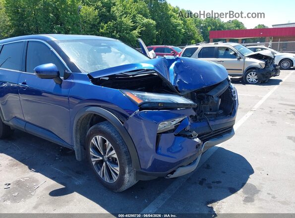 JN8AT3BA4MW011349 2021 NISSAN ROGUE Blue Vista frontal
