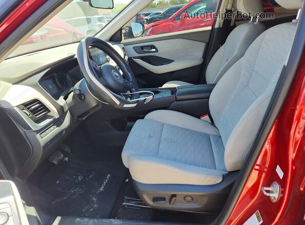JN8AT3BA7MW008042 2021 NISSAN ROGUE Red წინა სალონის ხედი