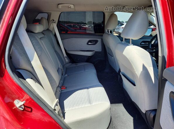 JN8AT3BA7MW008042 2021 NISSAN ROGUE Red უკანა სავარძლების ხედი