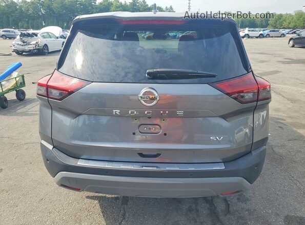 JN8AT3BA7MW009188 2021 NISSAN ROGUE Gray Вид ззаду