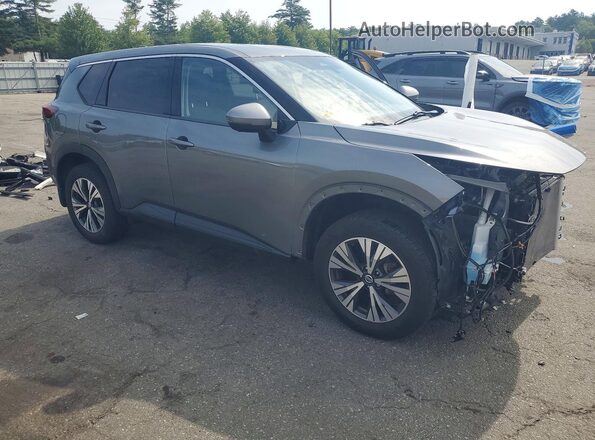 JN8AT3BA7MW009188 2021 NISSAN ROGUE Gray Передня права чверть