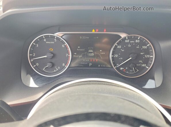 JN8AT3BA7MW009188 2021 NISSAN ROGUE Gray Вид щитка приладів