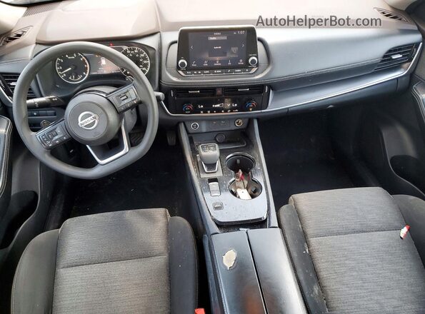 JN8AT3BA7MW011278 2021 NISSAN ROGUE White Вид панелі приладів