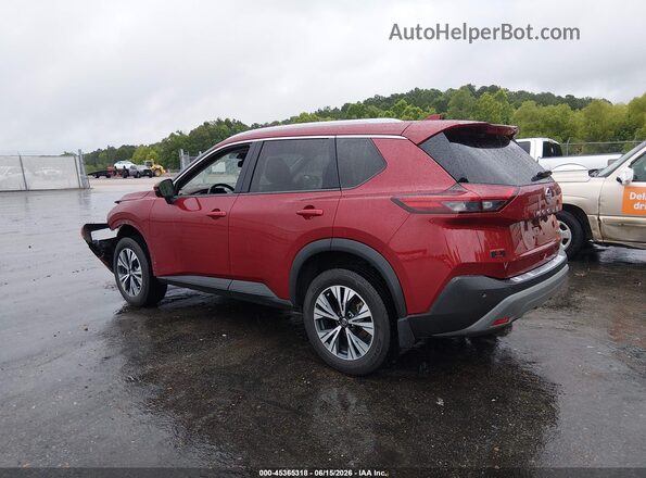 JN8AT3BA9MW022718 2021 NISSAN ROGUE Maroon უკანა მარცხენა