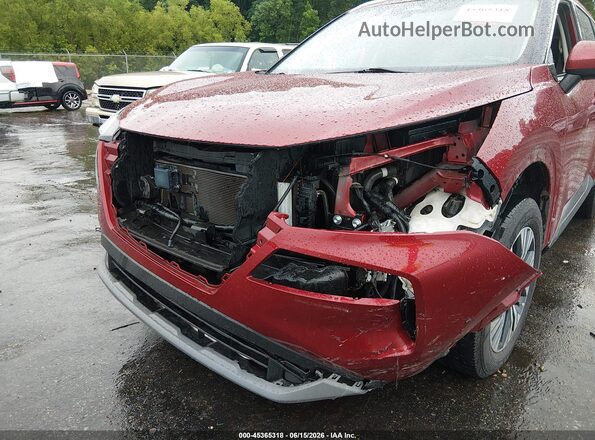JN8AT3BA9MW022718 2021 NISSAN ROGUE Maroon წინა ხედი