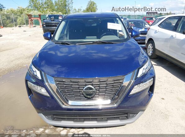 JN8AT3BB3MW215696 2021 NISSAN ROGUE Blue Սալոնի հետևի տեսք