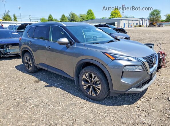 JN8AT3BB4MW204660 2021 NISSAN ROGUE Gray Delantero derecho