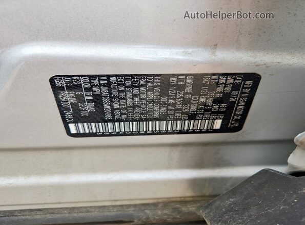 JN8AT3BB5MW204988 2021 NISSAN ROGUE Silver VIN sticker view