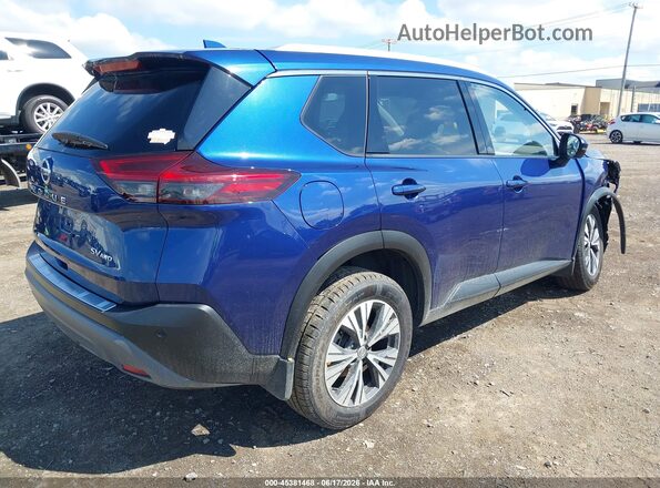 JN8AT3BB5MW214873 2021 NISSAN ROGUE Blue Trasero derecho