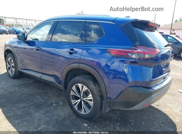 JN8AT3BB5MW214873 2021 NISSAN ROGUE Blue Trasero izquierdo