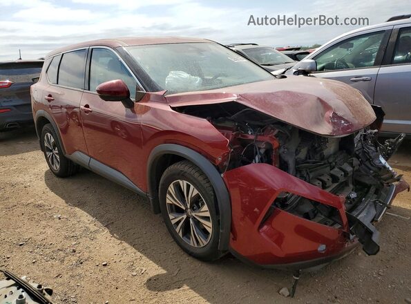 JN8AT3BB5MW220110 2021 NISSAN ROGUE Красный Передняя правая четверть