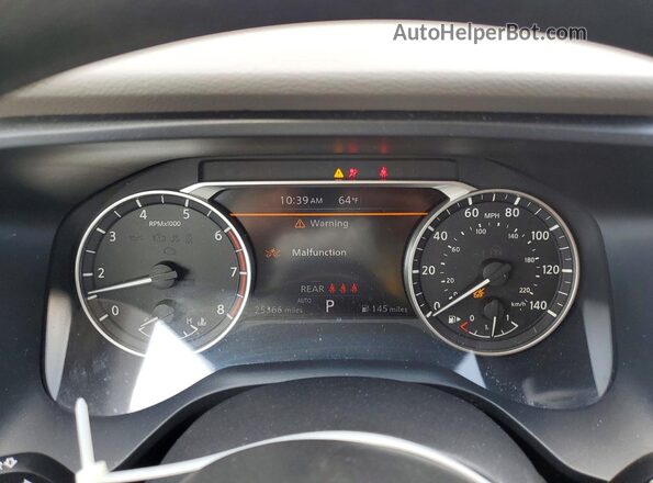 JN8AT3BB5MW220110 2021 NISSAN ROGUE Красный Вид щитка приборов