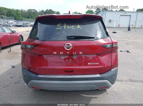 JN8AT3BB6MW204255 2021 NISSAN ROGUE Maroon 