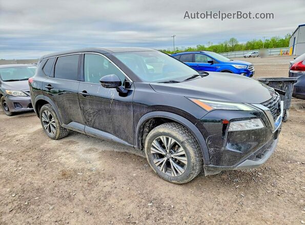 JN8AT3BBXMW223147 2021 NISSAN ROGUE Black Front right