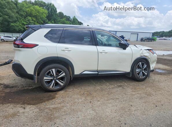 JN8AT3CA3MW026892 2021 NISSAN ROGUE White Հետևի աջ