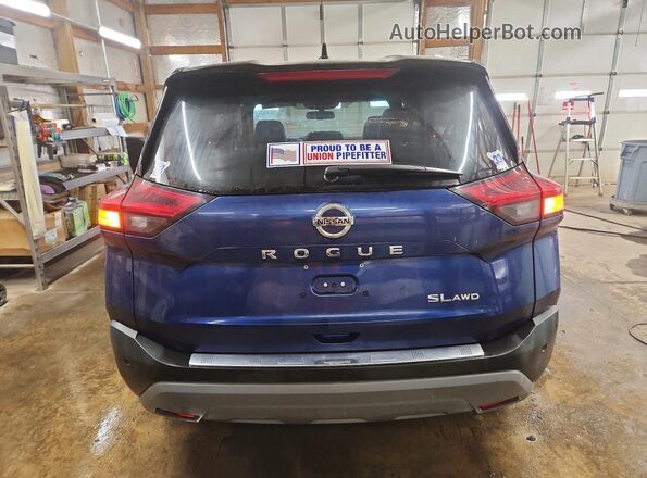 JN8AT3CB4MW217763 2021 NISSAN ROGUE Синий 
