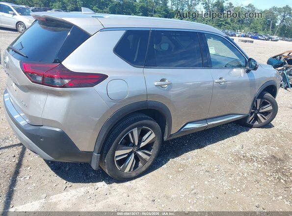 JN8AT3CB4MW236958 2021 NISSAN ROGUE Tan Tył prawy