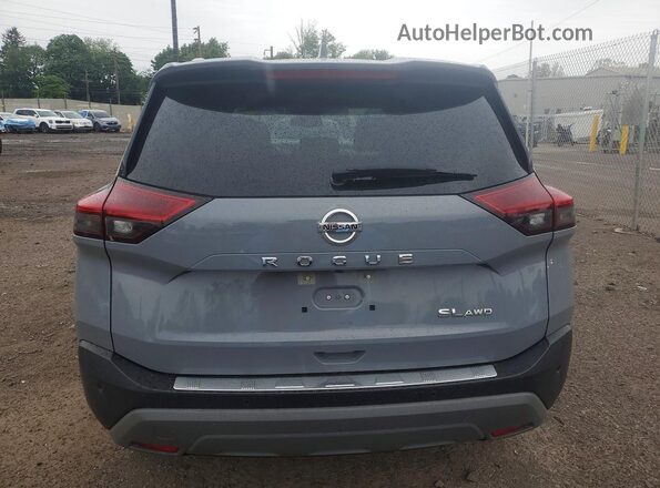 JN8AT3CB5MW239920 2021 NISSAN ROGUE Silver Widok z tyłu