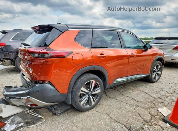 JN8AT3DC6MW107126 2021 NISSAN ROGUE Orange Tył prawy