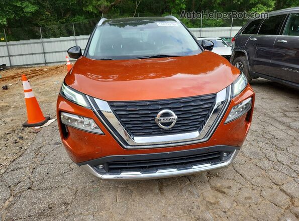 JN8AT3DC6MW107126 2021 NISSAN ROGUE Orange Widok z przodu