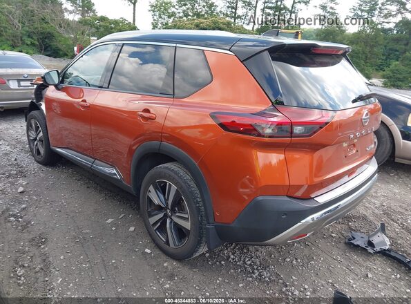 JN8AT3DC8MW107435 2021 NISSAN ROGUE Orange Задня ліва чверть