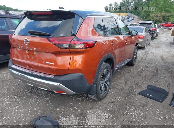 JN8AT3DC8MW107435 2021 NISSAN ROGUE Orange Задня права чверть