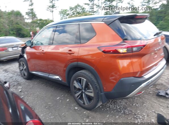 JN8AT3DC8MW107435 2021 NISSAN ROGUE Orange Вид задньої частини салону