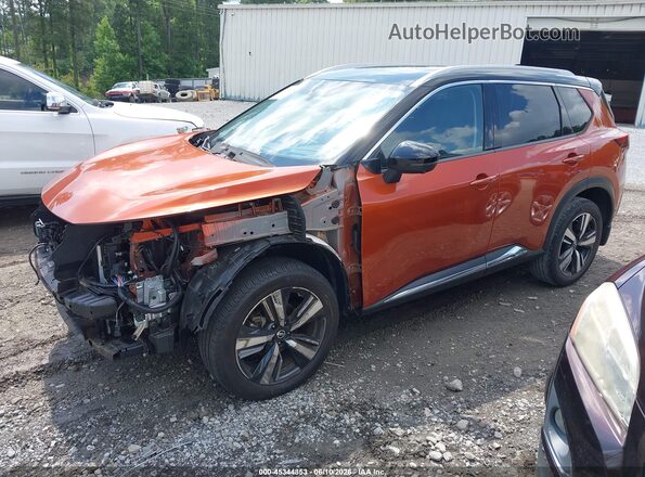 JN8AT3DC8MW107435 2021 NISSAN ROGUE Orange Передня ліва чверть