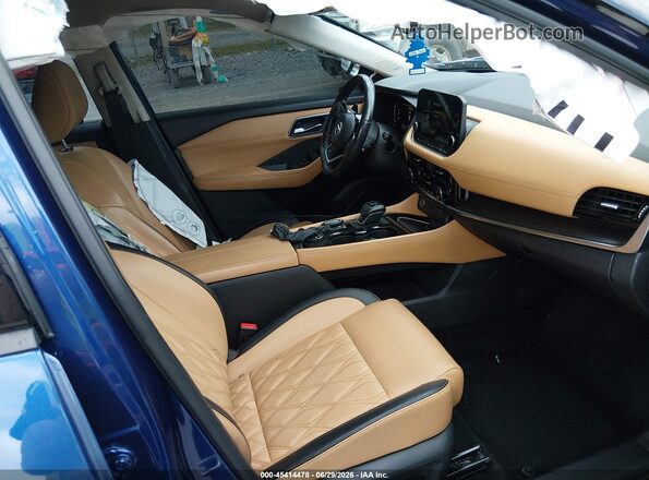 JN8AT3DD6MW300451 2021 NISSAN ROGUE Dark Blue Вид салону спереду