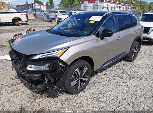 JN8AT3DD8MW313282 2021 NISSAN ROGUE Champagne Передня ліва чверть
