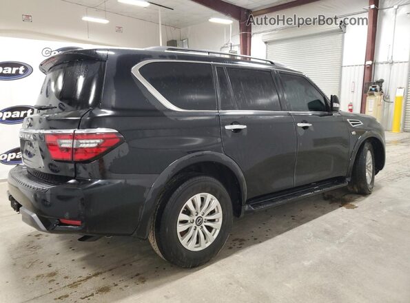 JN8AY2AC7N9163334 2022 NISSAN ARMADA Черный Задняя правая четверть