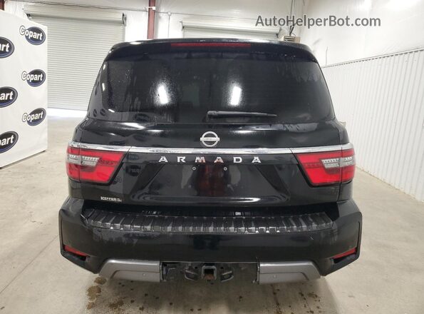 JN8AY2AC7N9163334 2022 NISSAN ARMADA Черный Вид сзади