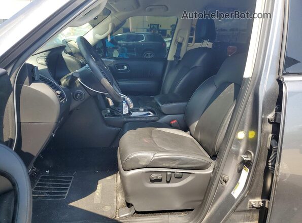 JN8AY2AC9P9181711 2023 NISSAN ARMADA Угольный Вид салона спереди
