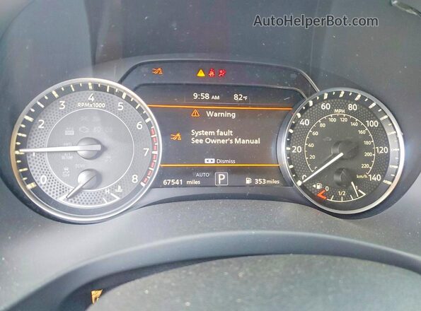 JN8AY2AD3P9690640 2023 NISSAN ARMADA Silver ხელსაწყოთა პანელის ხედი