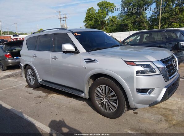 JN8AY2BA1M9370961 2021 NISSAN ARMADA Silver უკანა სალონის ხედი