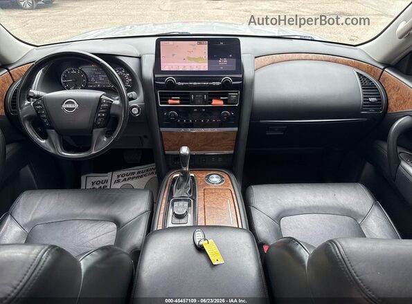 JN8AY2BA1M9372547 2021 NISSAN ARMADA Silver Вид спереду