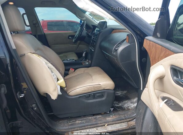 JN8AY2BA4M9371926 2021 NISSAN ARMADA Black Widok wnętrza z przodu