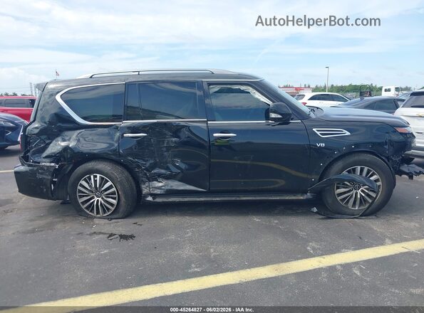 JN8AY2BA4M9371926 2021 NISSAN ARMADA Black Widok z przodu