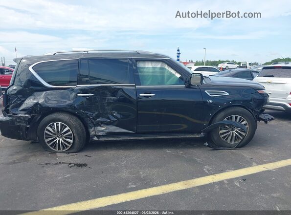 JN8AY2BA4M9371926 2021 NISSAN ARMADA Black Widok zestawu wskaźników