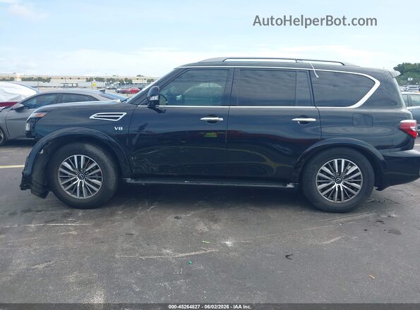 JN8AY2BA4M9371926 2021 NISSAN ARMADA Black Widok wnętrza z tyłu