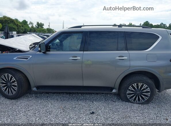 JN8AY2BA6R9415108 2024 NISSAN ARMADA Gray უკანა სალონის ხედი