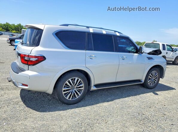 JN8AY2BA8N9390772 2022 NISSAN ARMADA Silver Tył prawy