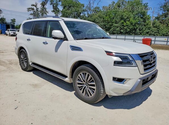 JN8AY2BA8P9403202 2023 NISSAN ARMADA White Передня права чверть