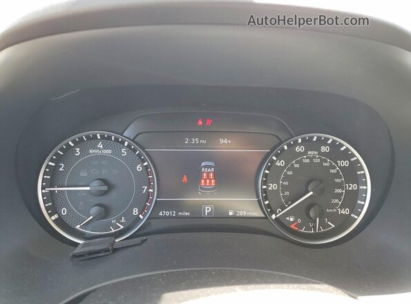 JN8AY2BA8P9403202 2023 NISSAN ARMADA White Вид щитка приладів