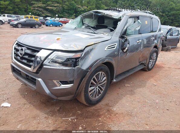 JN8AY2BA9N9390859 2022 NISSAN ARMADA Black Передня ліва чверть