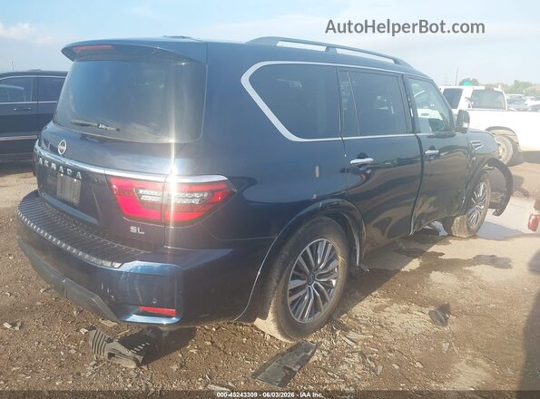 JN8AY2BA9N9393163 2022 NISSAN ARMADA Dark Blue უკანა მარჯვენა