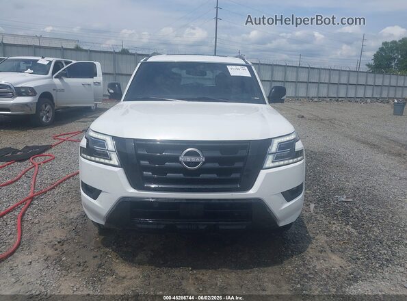 JN8AY2BAXP9402598 2023 NISSAN ARMADA White Սարքավորումների վահանակի տեսք