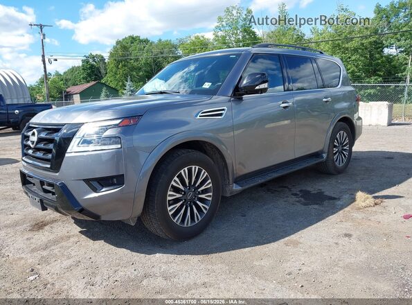 JN8AY2BB3R9854033 2024 NISSAN ARMADA Gray Передня ліва чверть