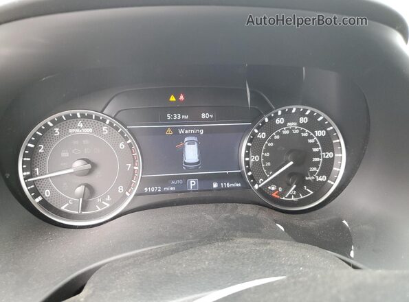 JN8AY2BB5M9791509 2021 NISSAN ARMADA Black Widok zestawu wskaźników
