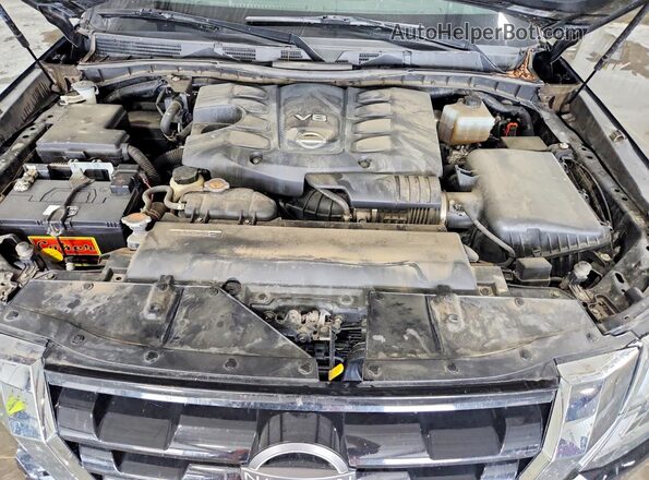 JN8AY2BB9M9794879 2021 NISSAN ARMADA Black Vista del compartimento del motor